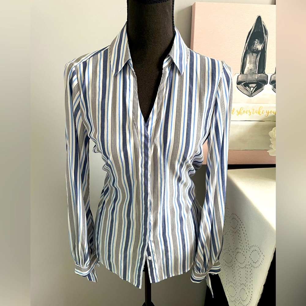 Express Striped Portofino Blouse